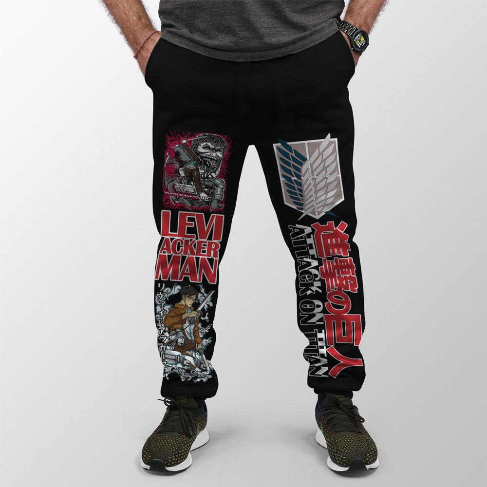 Morukai "Levi Ackerman x Beast Titan Attack on Titan Streetwear Sweatpants