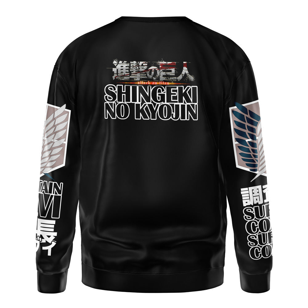 Morukai "Levi Ackerman x Beast Titan Attack on Titan Streetwear Sweatshirt