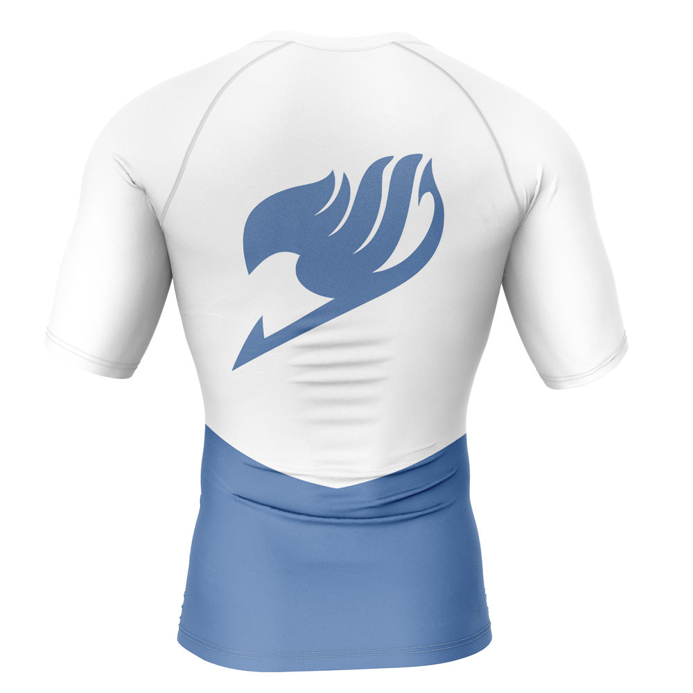 Morukai "Lucy Heartfilia Fairy Tail Short Sleeve Rash Guard Compression Shirt