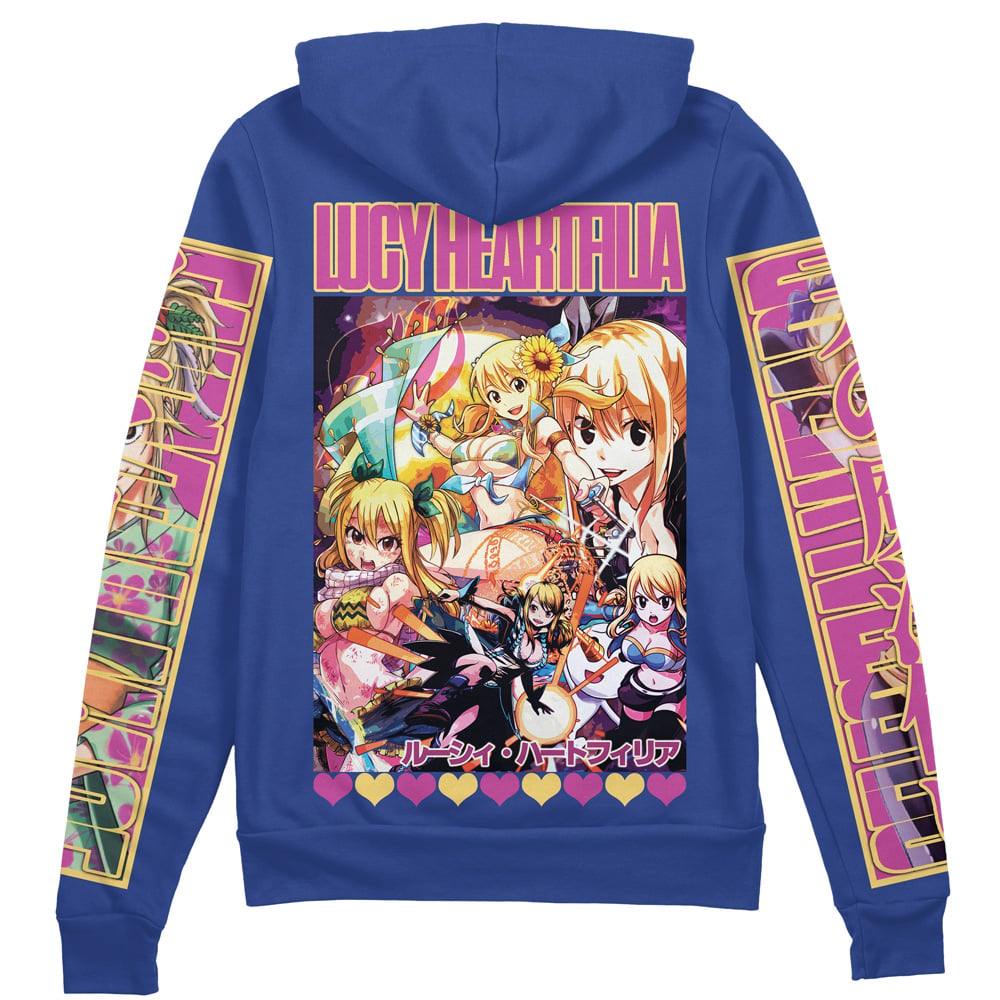 Morukai "Lucy Heartfilia Fairy Tail Streetwear Zip Hoodie Jacket