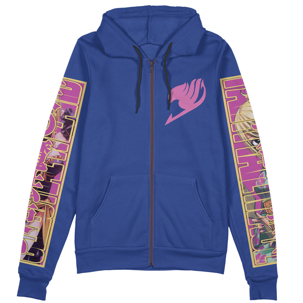 Morukai "Lucy Heartfilia Fairy Tail Streetwear Zip Hoodie Jacket
