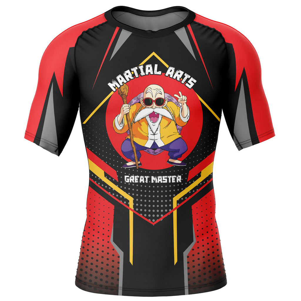 Morukai "Master Roshi Dragon Ball Z Short Sleeve Rash Guard Compression Shirt