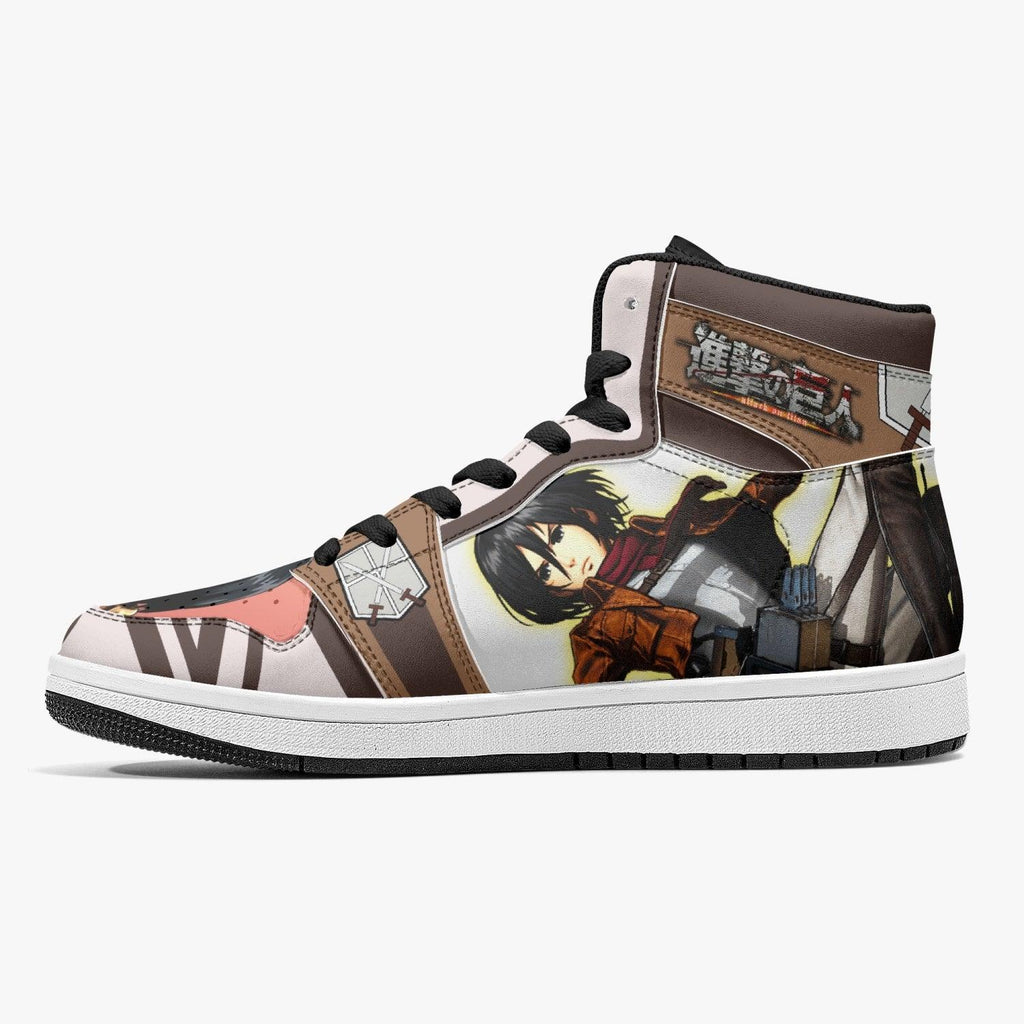 Morukai "Mikasa Ackerman Training Corps Shingeki no Kyojin Mid 1 Basketball Shoes