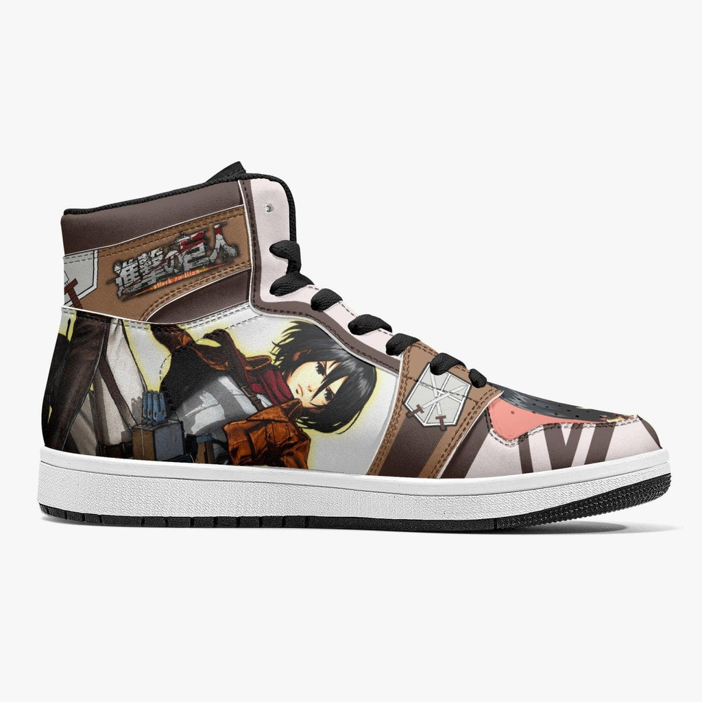 Morukai "Mikasa Ackerman Training Corps Shingeki no Kyojin Mid 1 Basketball Shoes
