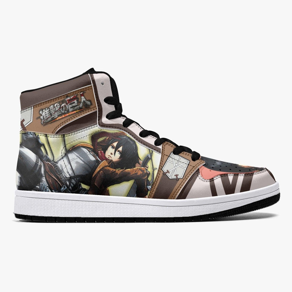 Morukai "Mikasa Ackerman Training Corps Shingeki no Kyojin Mid 1 Basketball Shoes