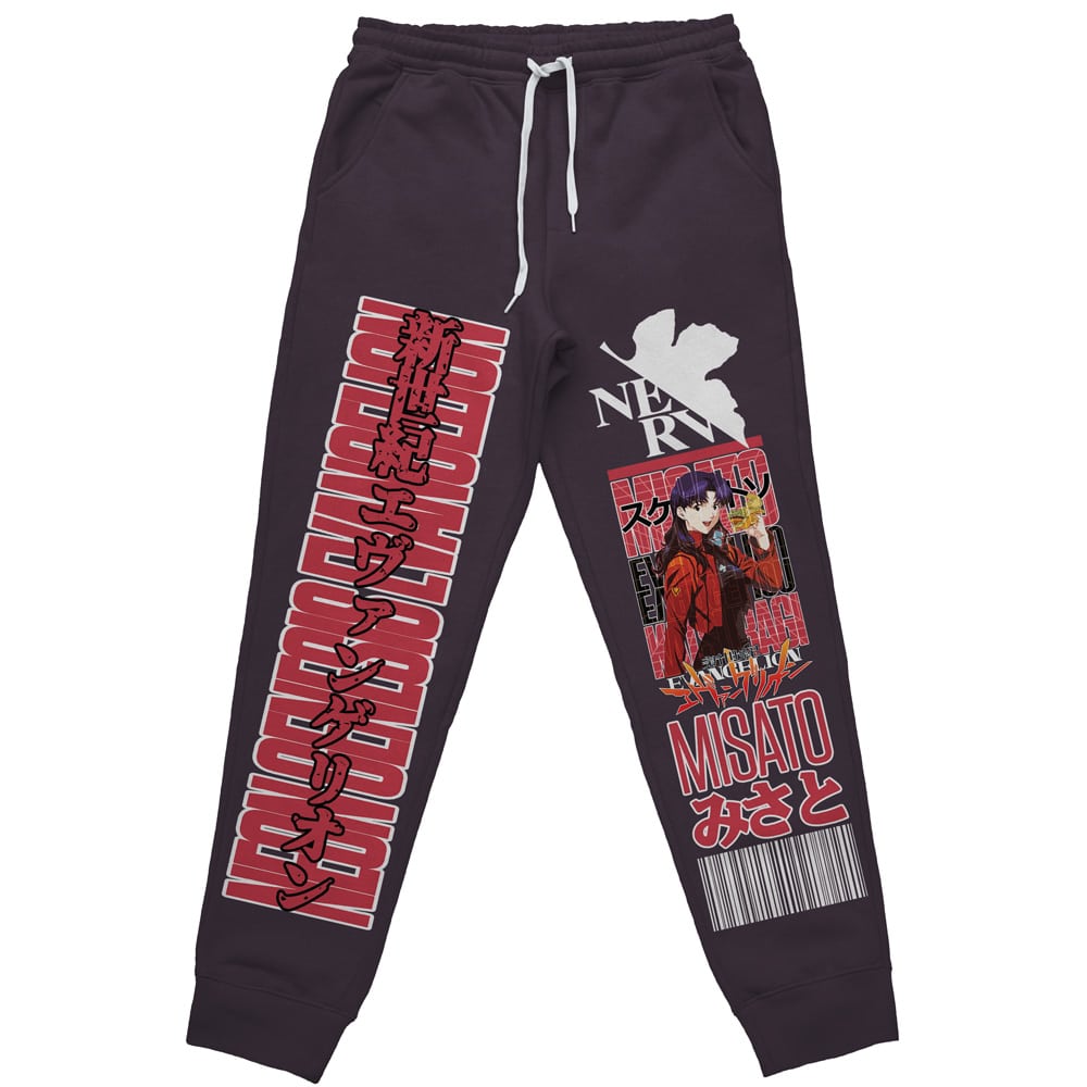 Morukai "Misato Katsuragi Neon Neon Genesis Evangelion Streetwear Sweatpants