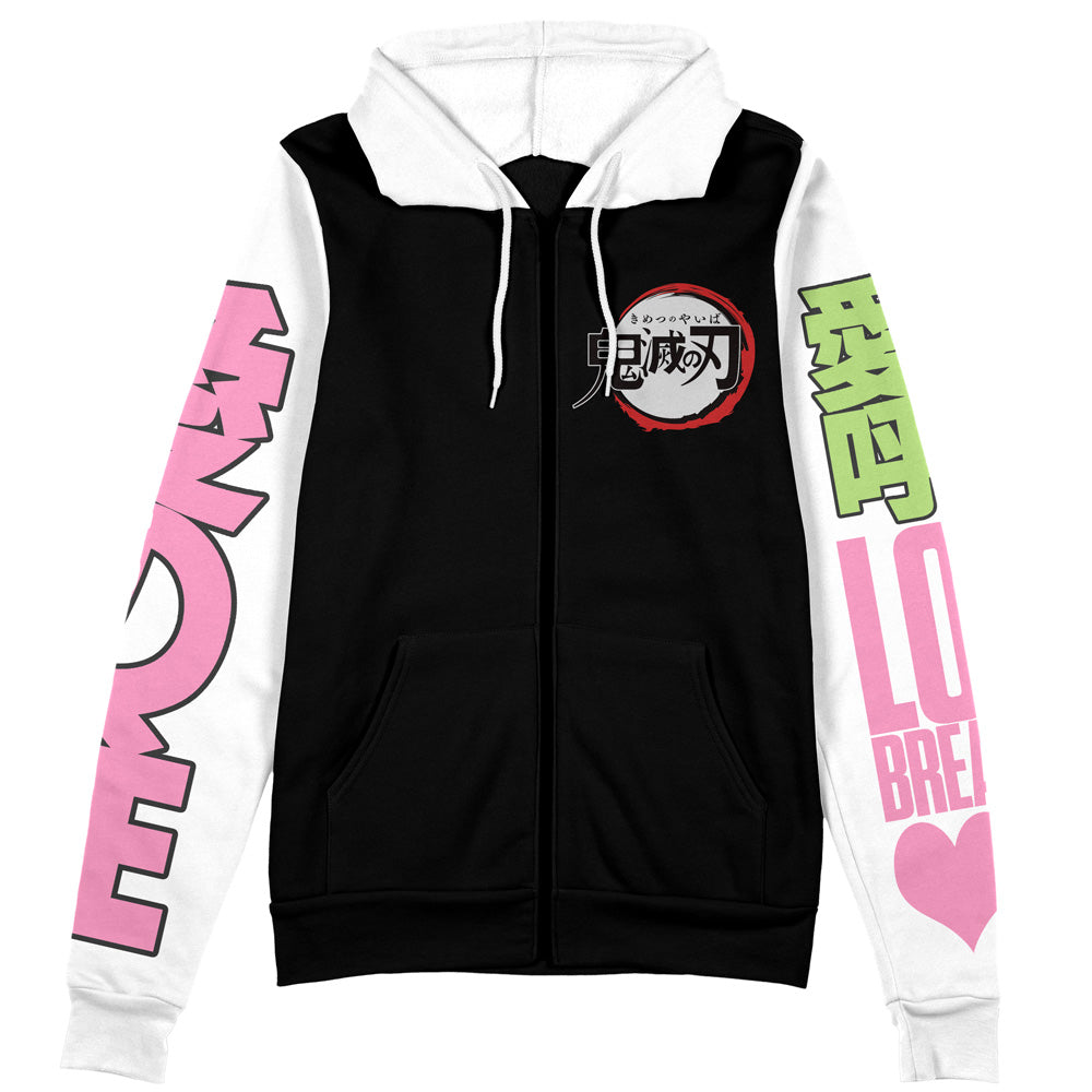 Morukai "Mitsuri Kanroji V2 Demon Slayer Streetwear Zip Hoodie Jacket