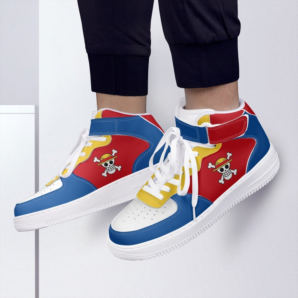 Morukai "Monkey D. Luffy One Piece Force 1 High Shoes