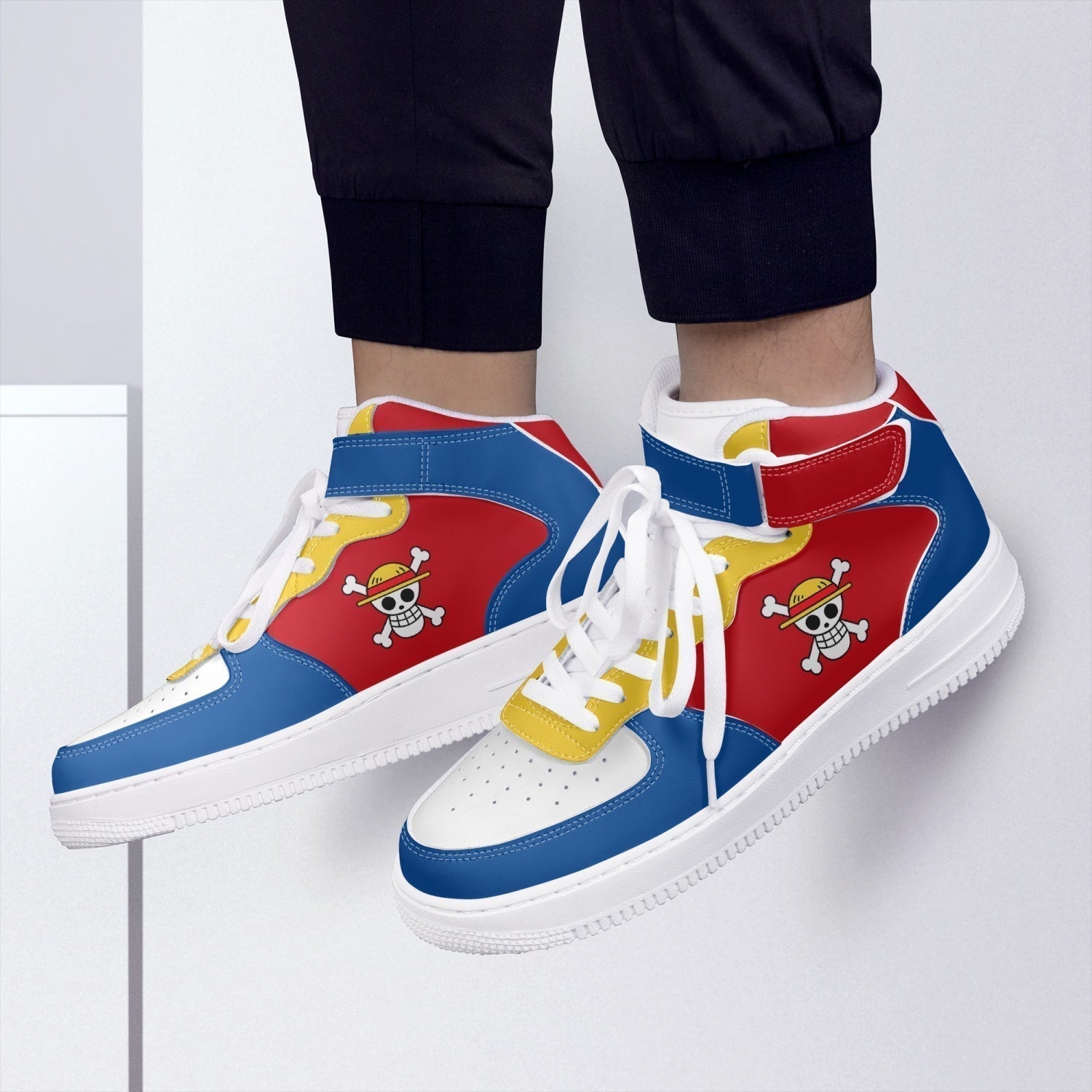 Morukai "Monkey D. Luffy One Piece Force 1 High Shoes