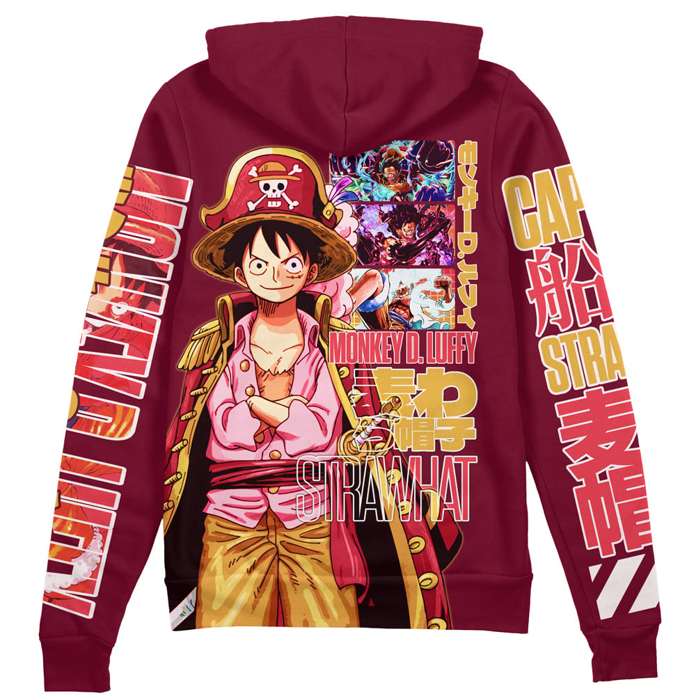 Morukai "Monkey D. Luffy V3 One Piece Streetwear Zip Hoodie Jacket