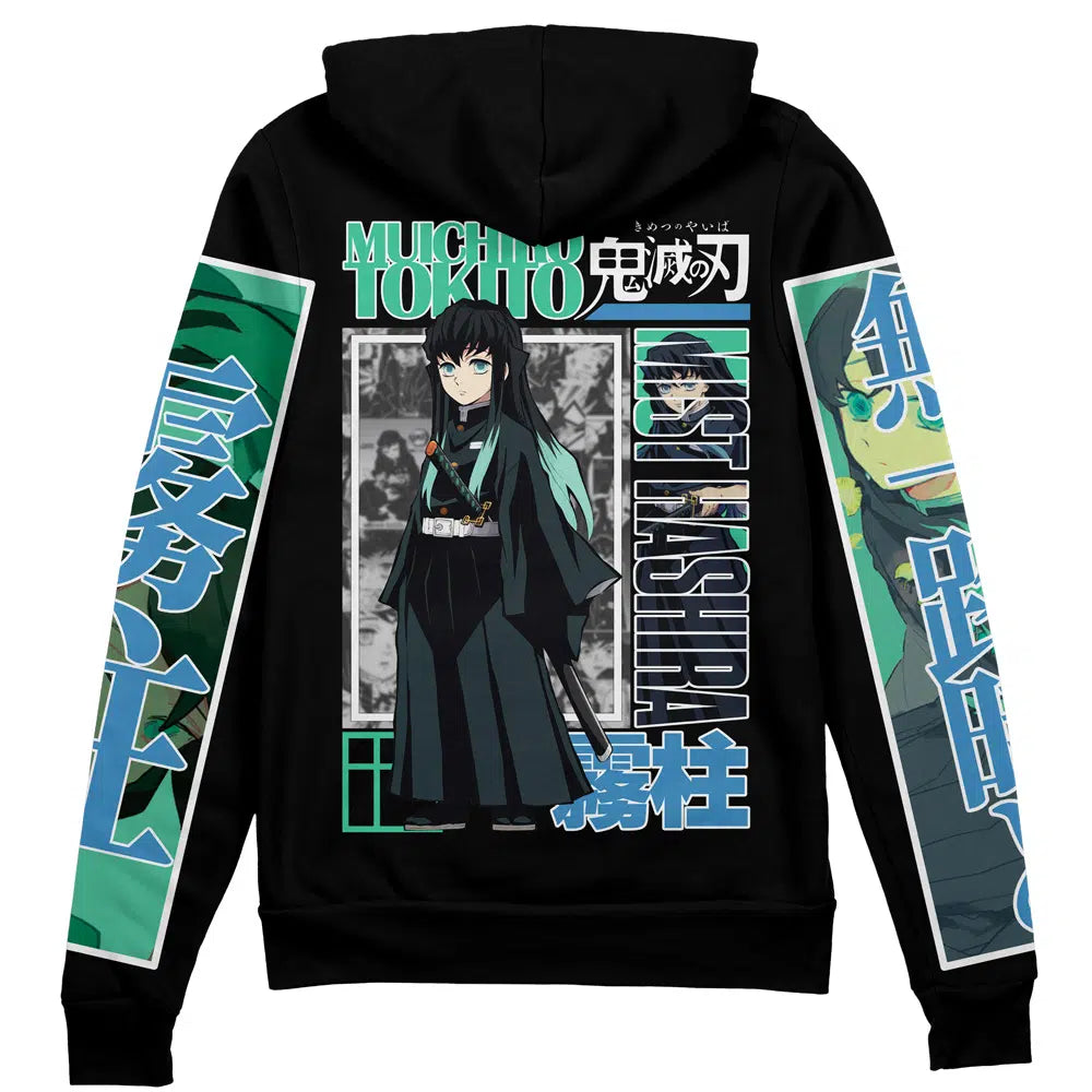 Morukai "Muichiro Tokito Demon Slayer Streetwear Zip Hoodie Jacket