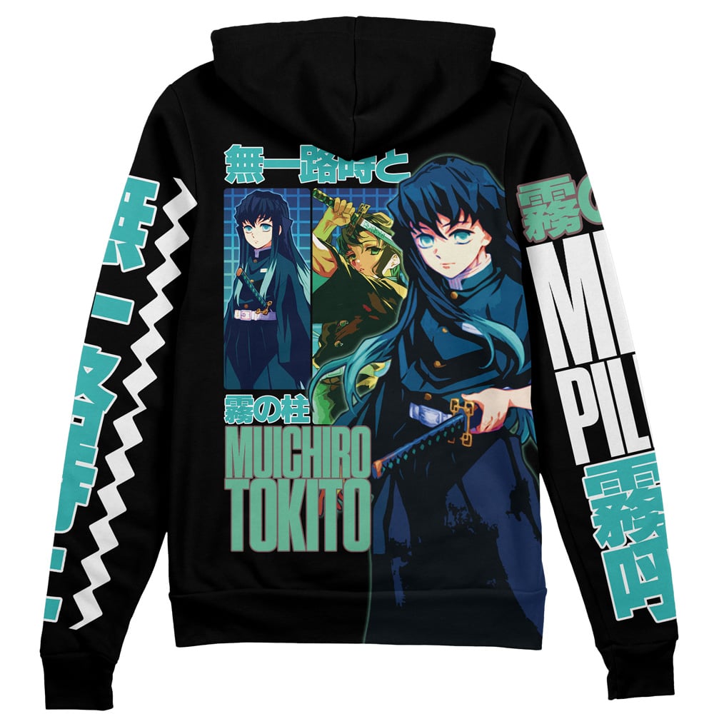 Morukai "Muichiro Tokito V2 Demon Slayer Streetwear Zip Hoodie Jacket