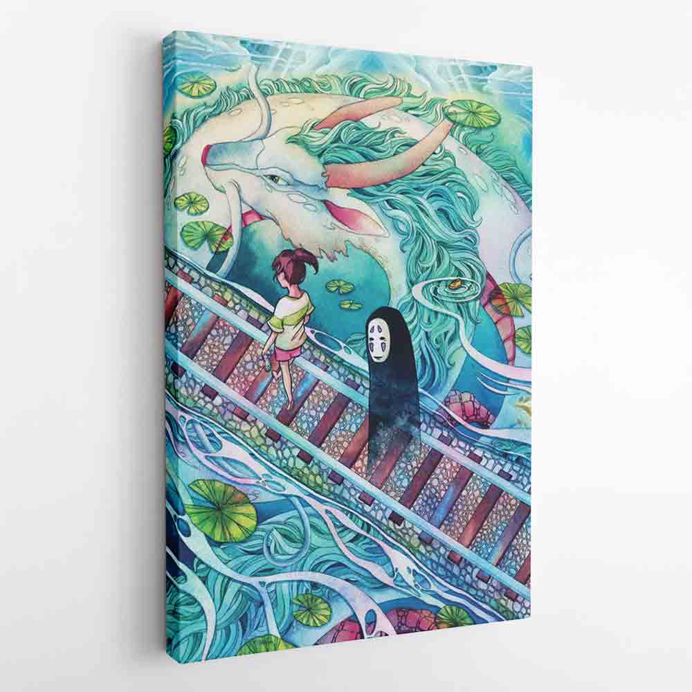 Morukai "Mythical Spirited Away Studio Ghibli Canvas Print Wall Art