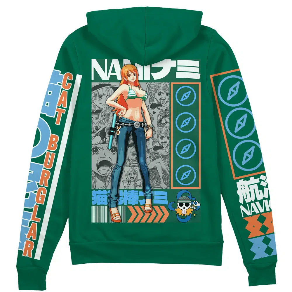 Morukai "Nami One Piece Streetwear Zip Hoodie Jacket