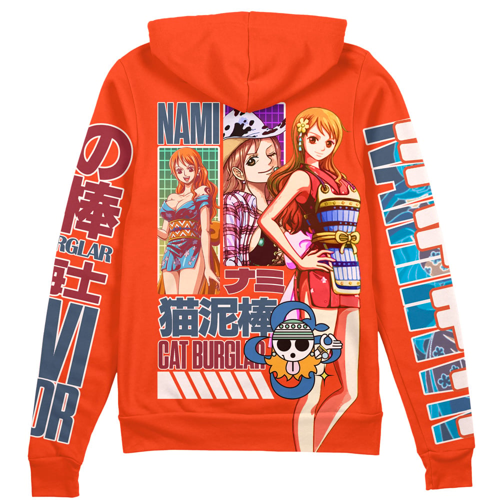 Morukai "Nami V2 One Piece Streetwear Zip Hoodie Jacket