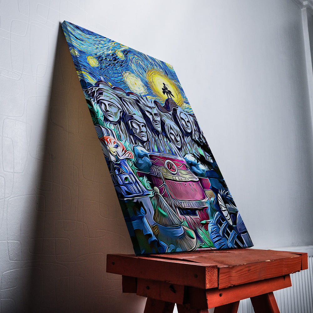 Morukai "Naruto Starry Night Konoha Canvas Print Wall Art