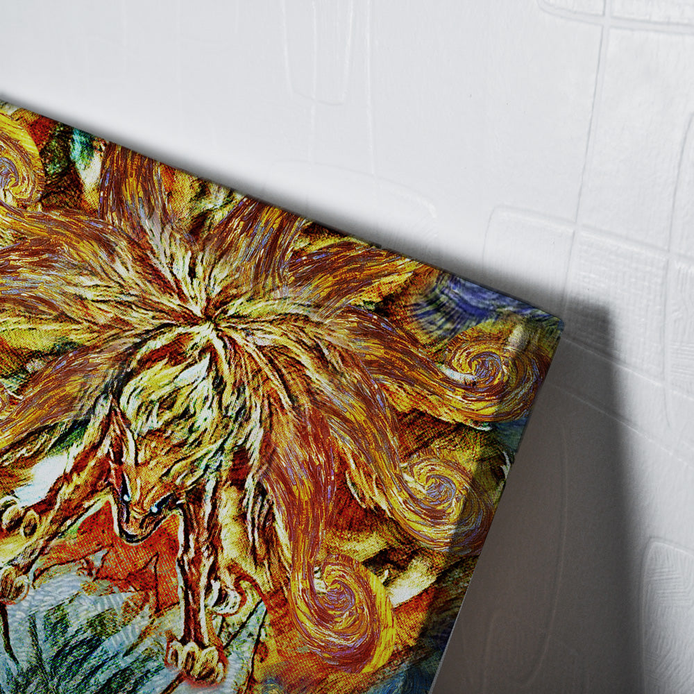 Morukai "Naruto Starry Ninetails Canvas Print Wall Art