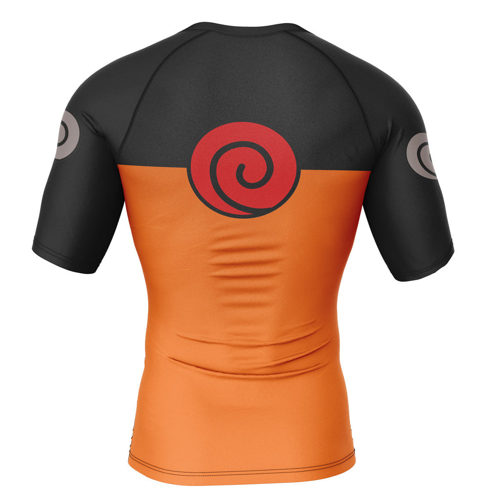 Morukai "Naruto Uzumaki Short Sleeve Rash Guard Compression Shirt