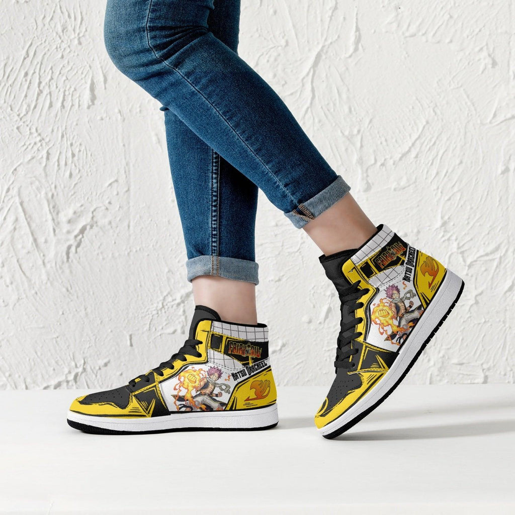 Morukai "Natsu Dragneel Fairy Tail Mid 1 Basketball Shoes