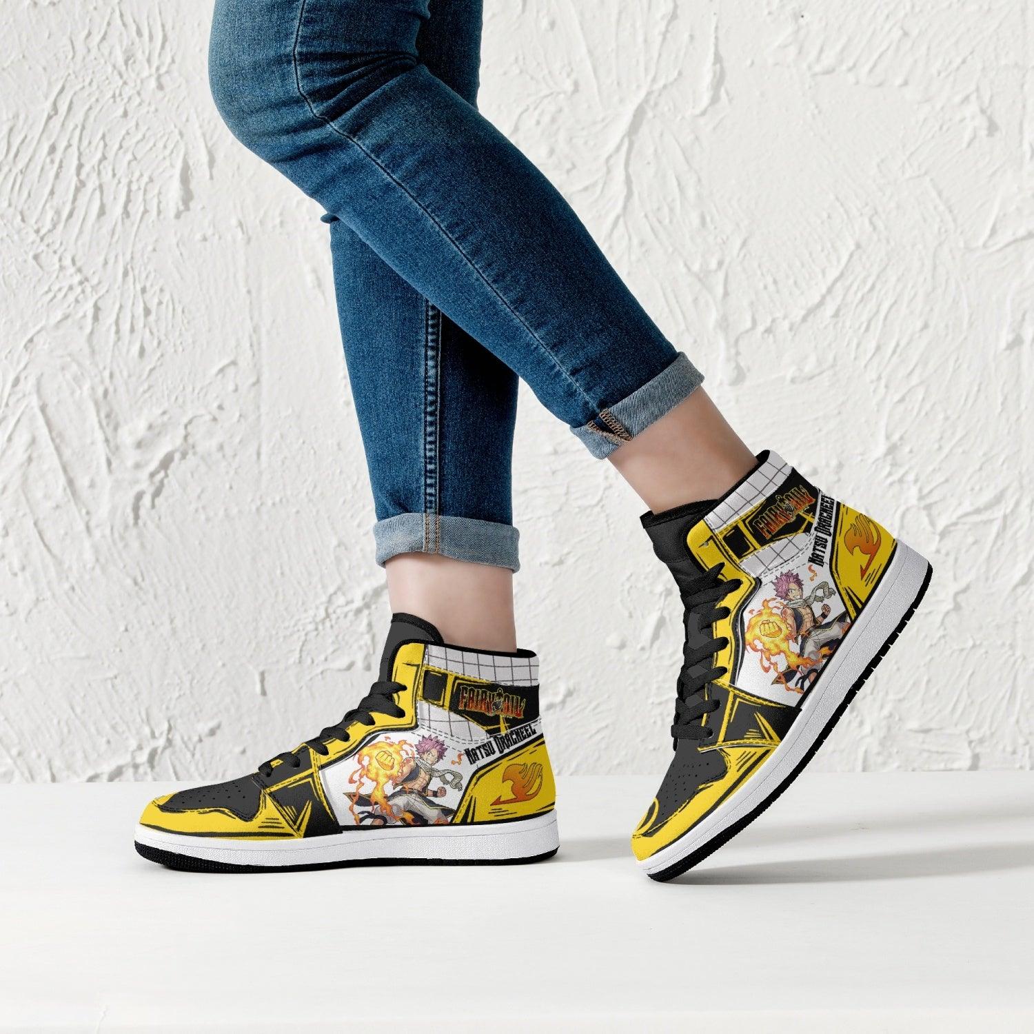 Morukai "Natsu Dragneel Fairy Tail Mid 1 Basketball Shoes