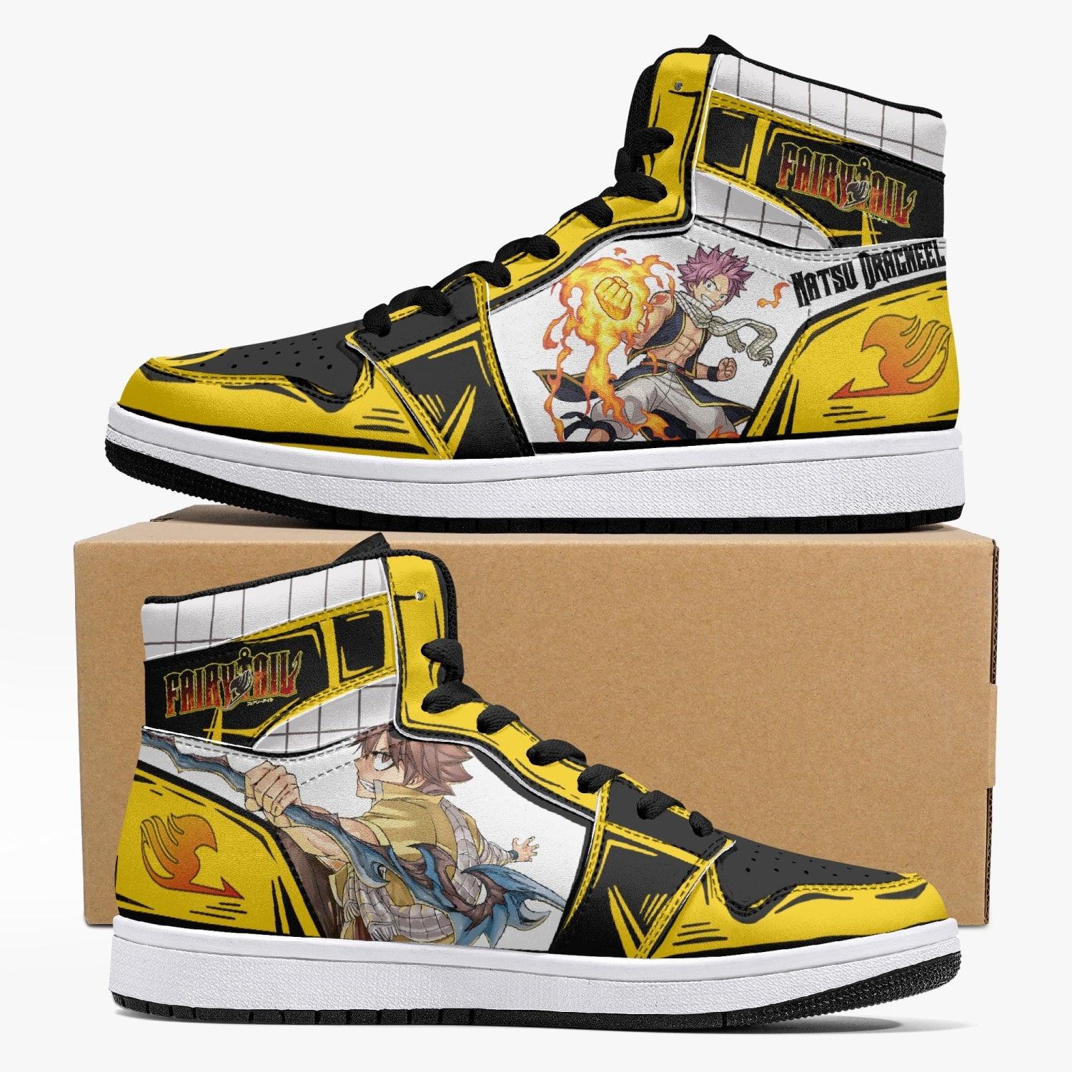 Morukai "Natsu Dragneel Fairy Tail Mid 1 Basketball Shoes