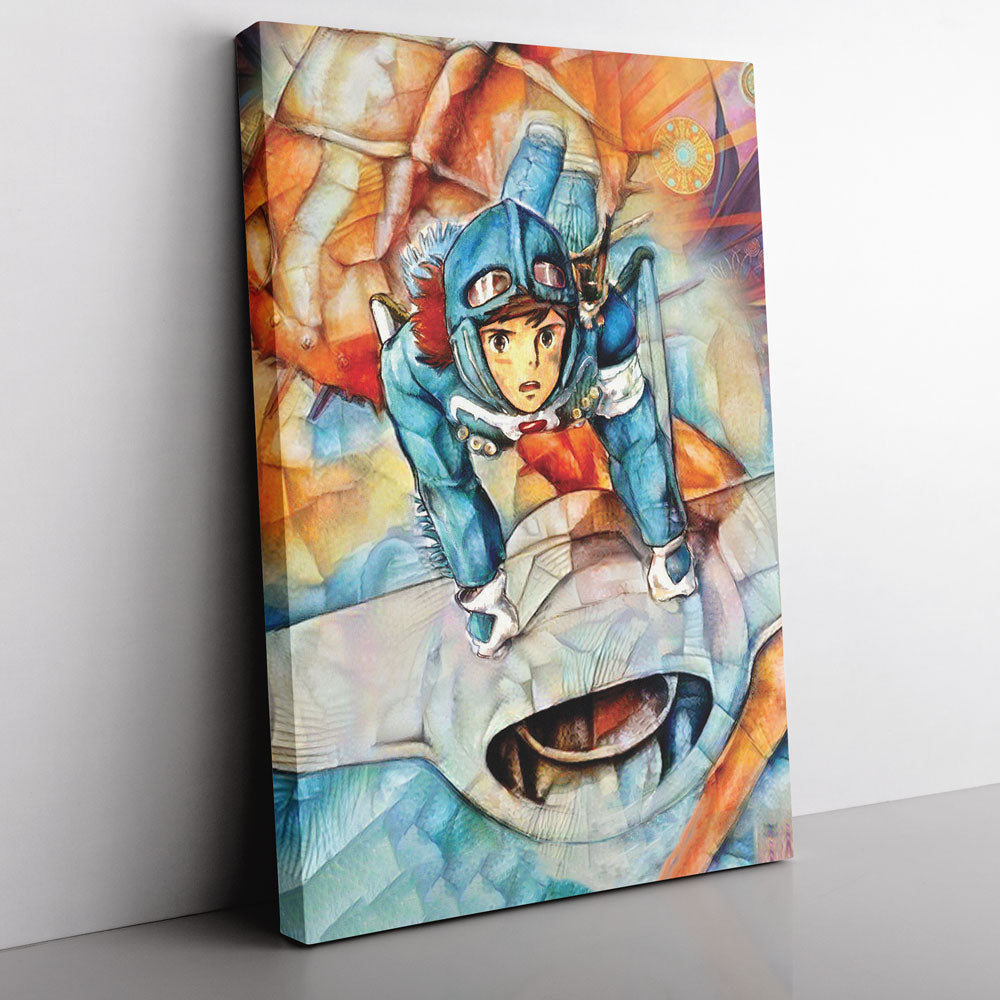 Morukai "Nausicaa of the Valley of the Wind Studio Ghibli Canvas Print Wall Art