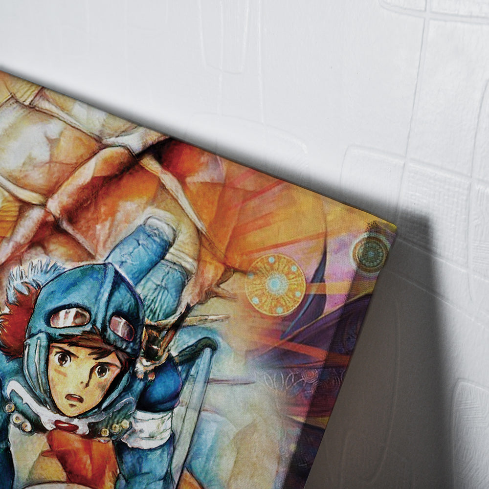 Morukai "Nausicaa of the Valley of the Wind Studio Ghibli Canvas Print Wall Art