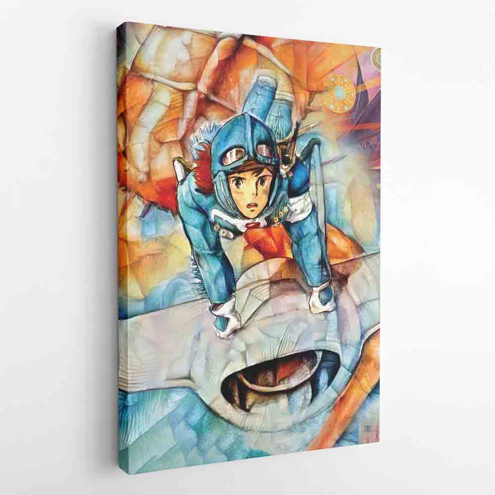 Morukai "Nausicaa of the Valley of the Wind Studio Ghibli Canvas Print Wall Art