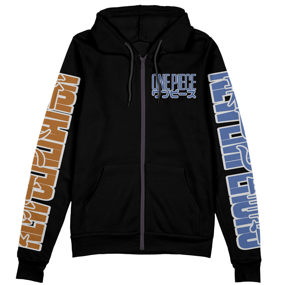 Morukai "New Yonko One Piece Streetwear Zip Hoodie Jacket