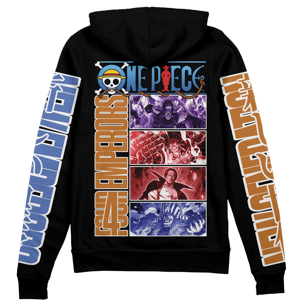 Morukai "New Yonko One Piece Streetwear Zip Hoodie Jacket