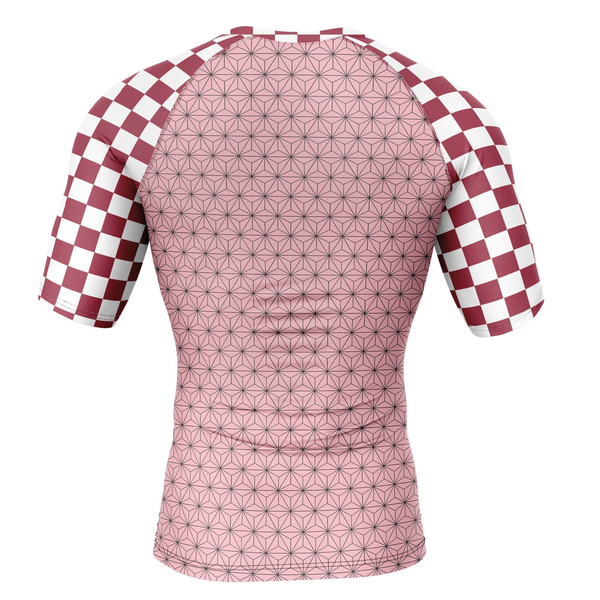 Morukai "Nezuko Kamado" Demon Slayer: Kimetsu no Yaiba Short Sleeve Rash Guard Compression Shirt