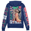 Morukai "Nico Robin One Piece Streetwear Zip Hoodie Jacket