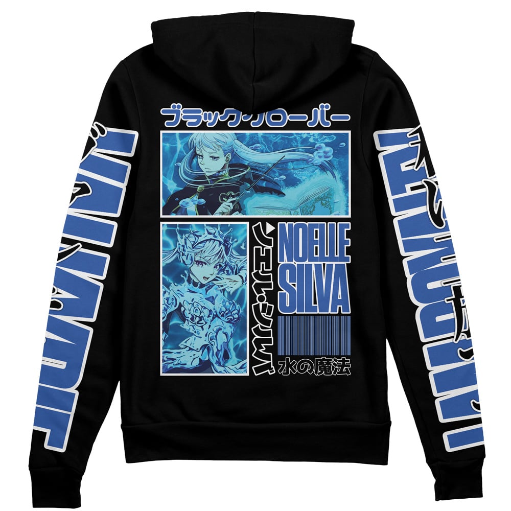 Morukai "Noelle Silva Black Clover Streetwear Zip Hoodie Jacket
