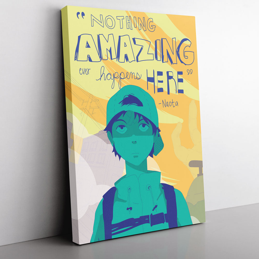 Morukai "Nothing Amazing Happens Here FLCL Canvas Print Wall Art