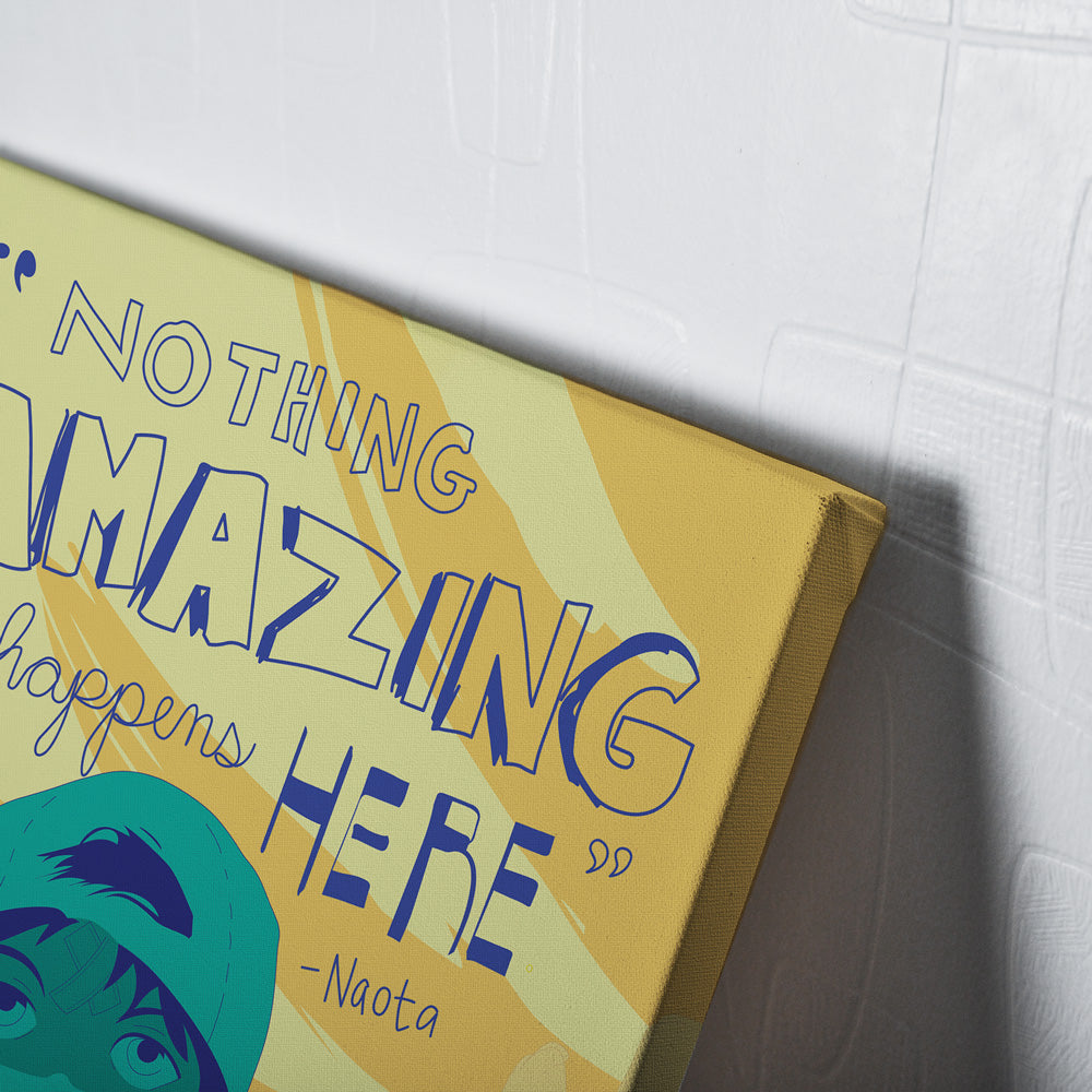 Morukai "Nothing Amazing Happens Here FLCL Canvas Print Wall Art