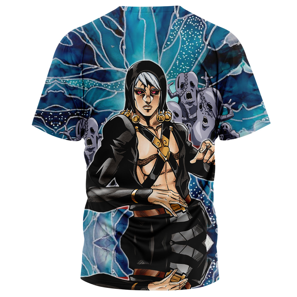 Morukai "Trippy Risotto Nero Metallic" Jojo's Bizarre Adventure AOP T-Shirt