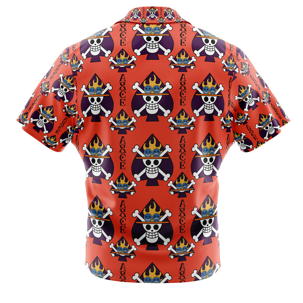 Morukai "Portgas D. Ace Jolly Roger" One Piece Hawaiian Shirt