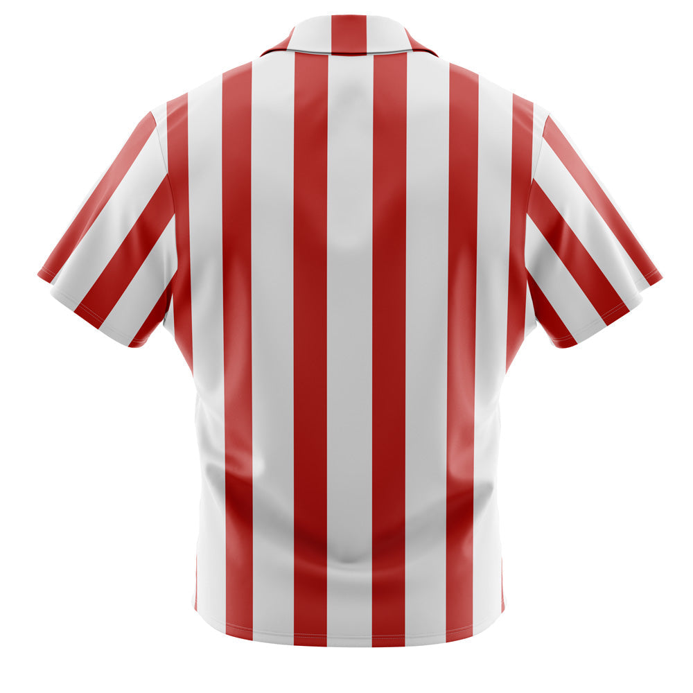 Morukai "Roronoa Zoro Pre-Timeskip Stripes" One Piece Hawaiian Shirt