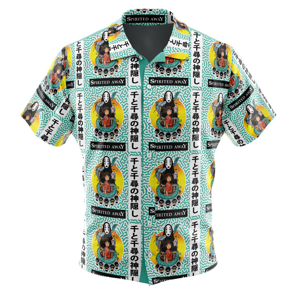Morukai "Chihiro Haku No Face Bou Fly Bird" Spirited Away Hawaiian Shirt