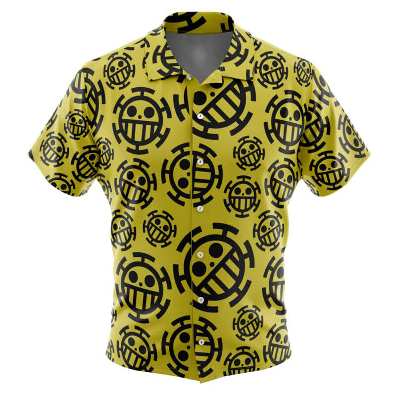 Morukai "The Heart Pirates Jolly Roger" One Piece Hawaiian Shirt
