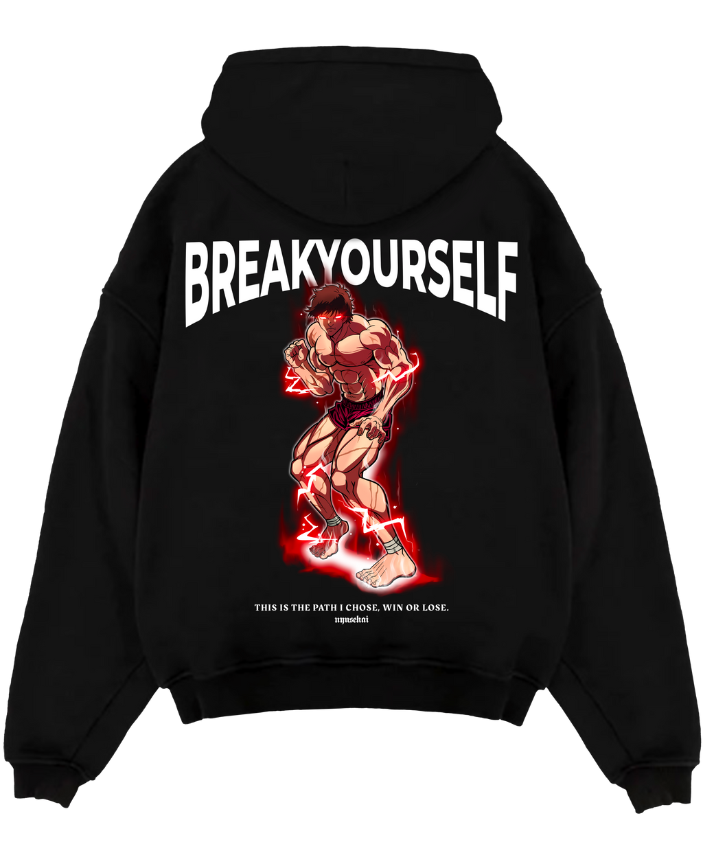 Morukai "Baki Hanma Break Yourself" Baki Unisex Hoodie