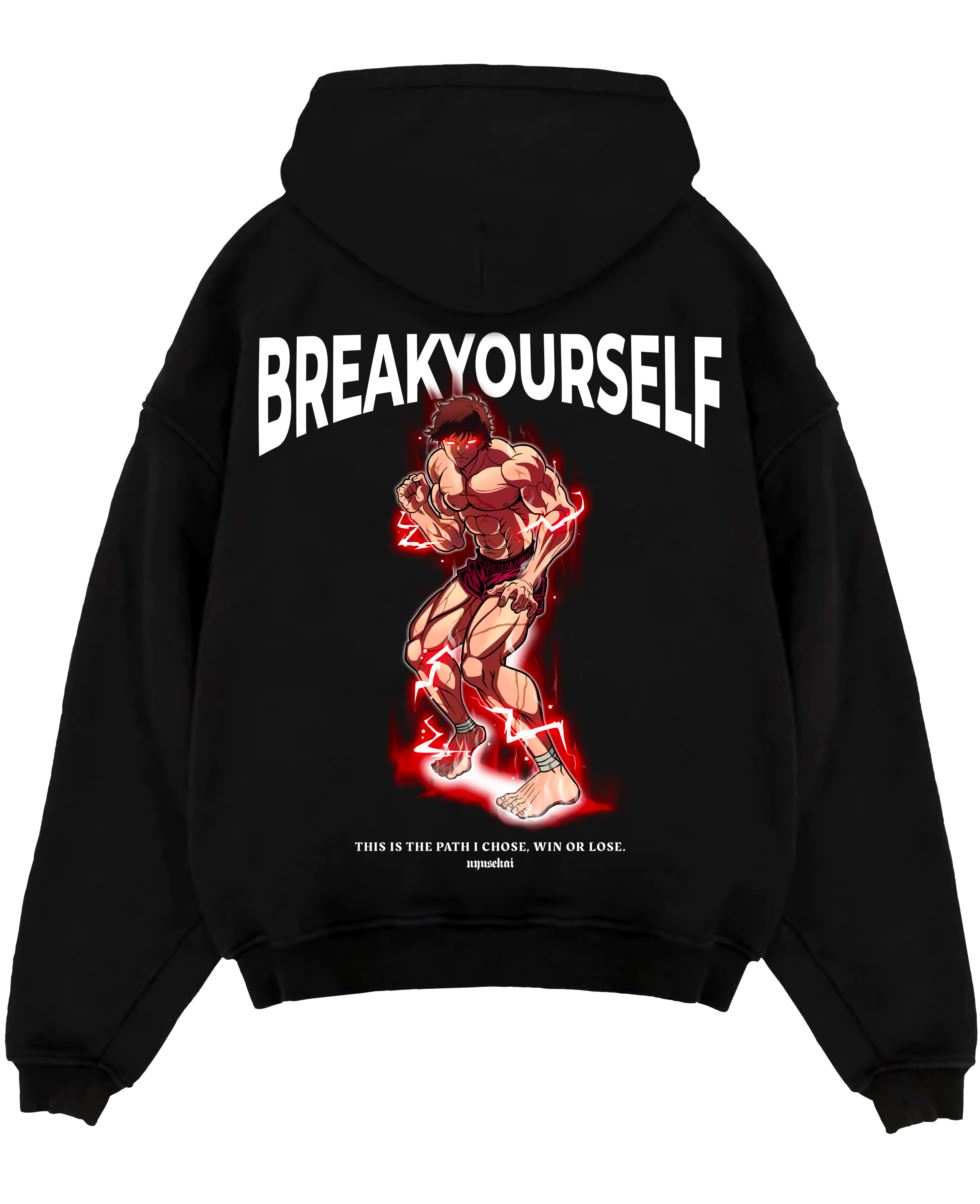 Morukai "Baki Hanma Break Yourself" Baki Unisex Hoodie
