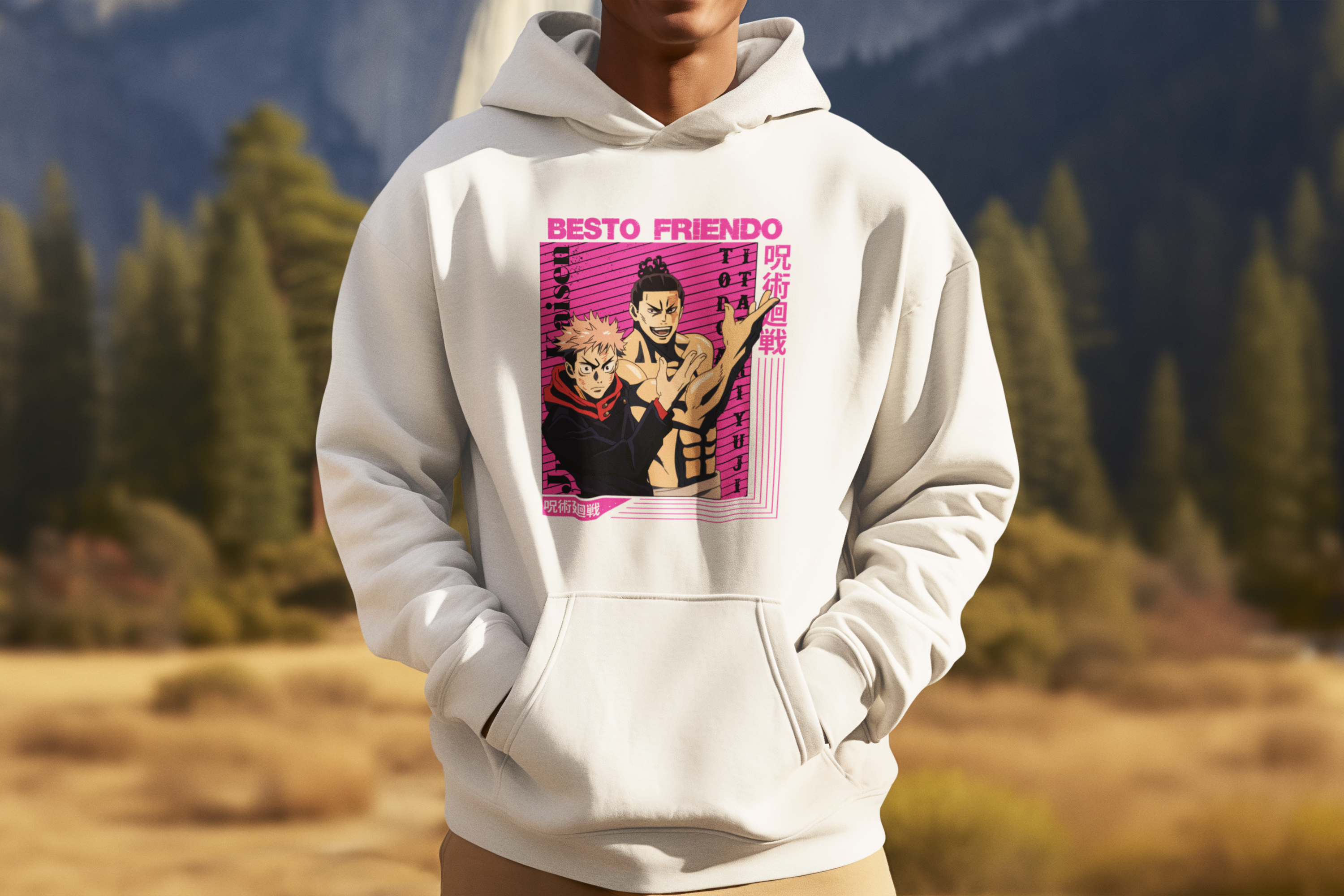 Morukai "Besto Friendo Itadori x Todo" Jujutsu Kaisen Unisex Hoodie