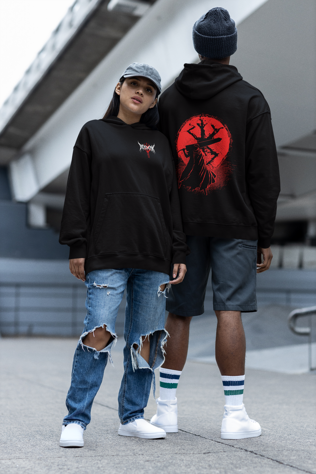 Morukai "Blood Moon of Sacrifice Guts" Berserk Unisex Hoodie