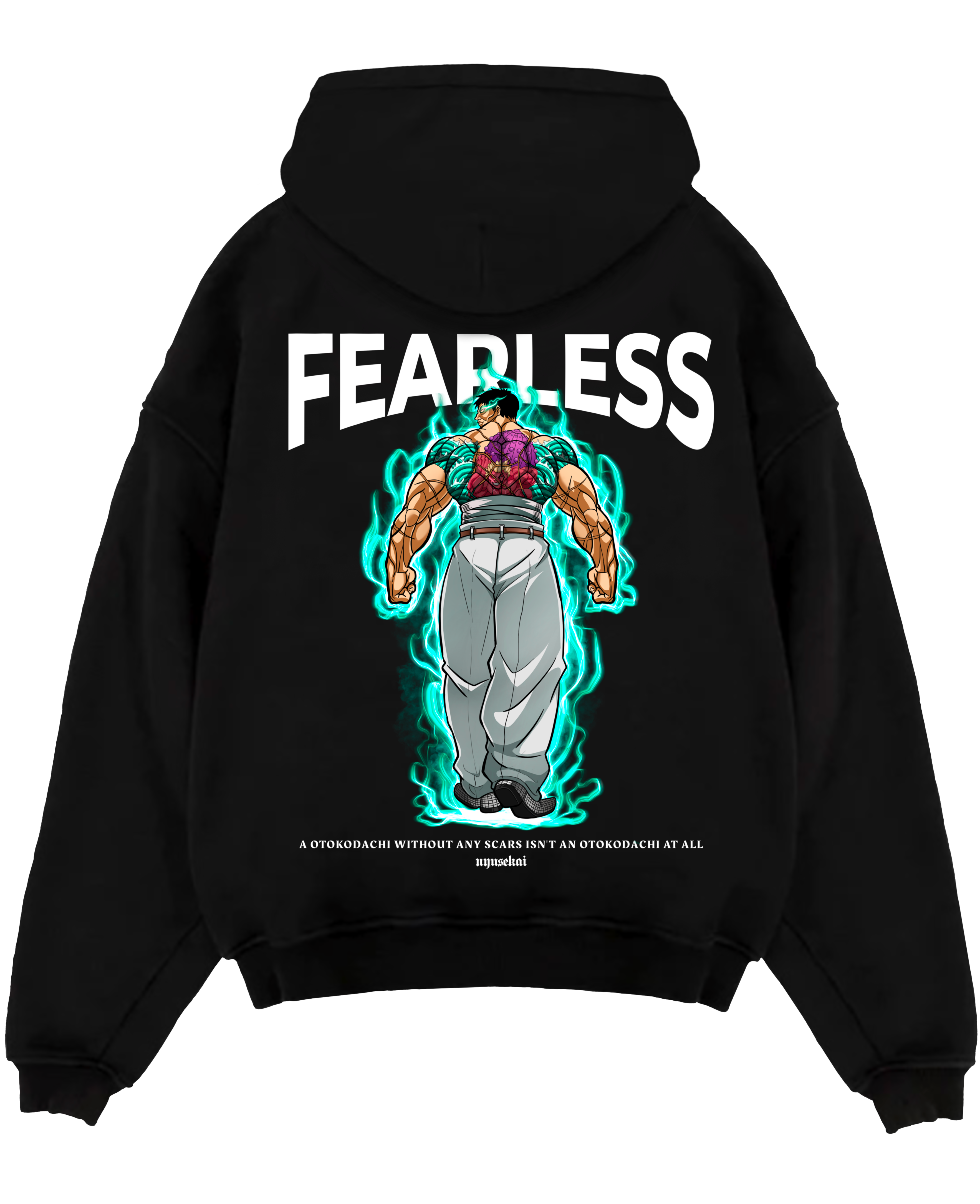 Morukai "Kaoru Hanayama x Fearless" Baki Unisex Hoodie