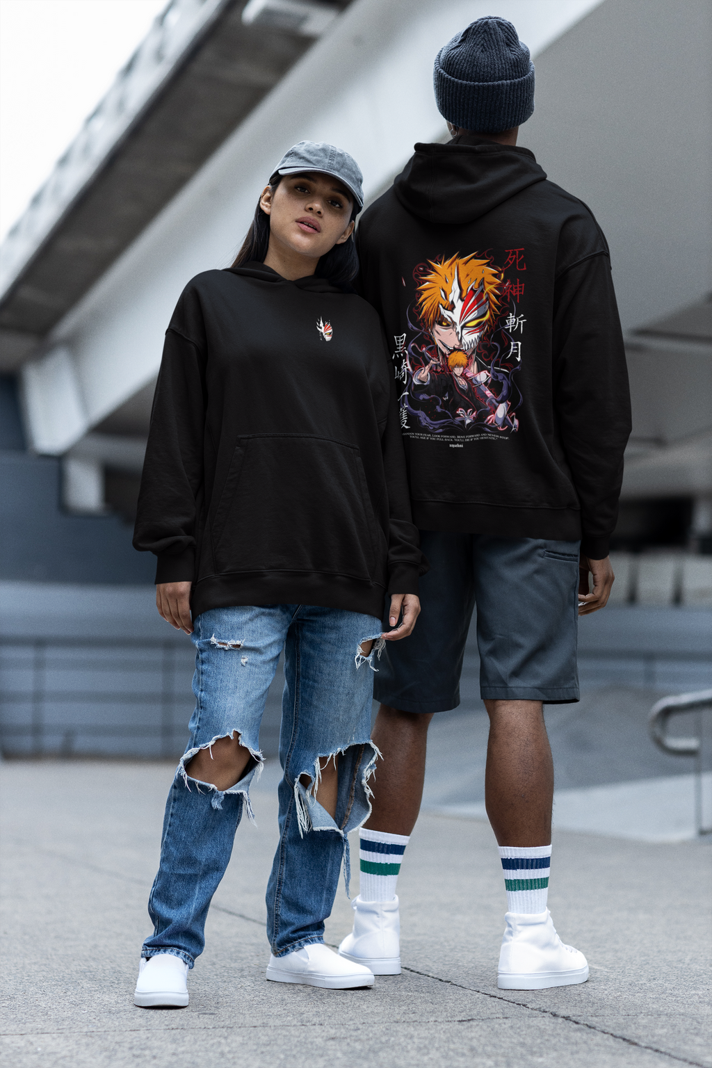 Morukai "Ichigo Kurosaki Hollow Mask" Bleach Unisex Hoodie