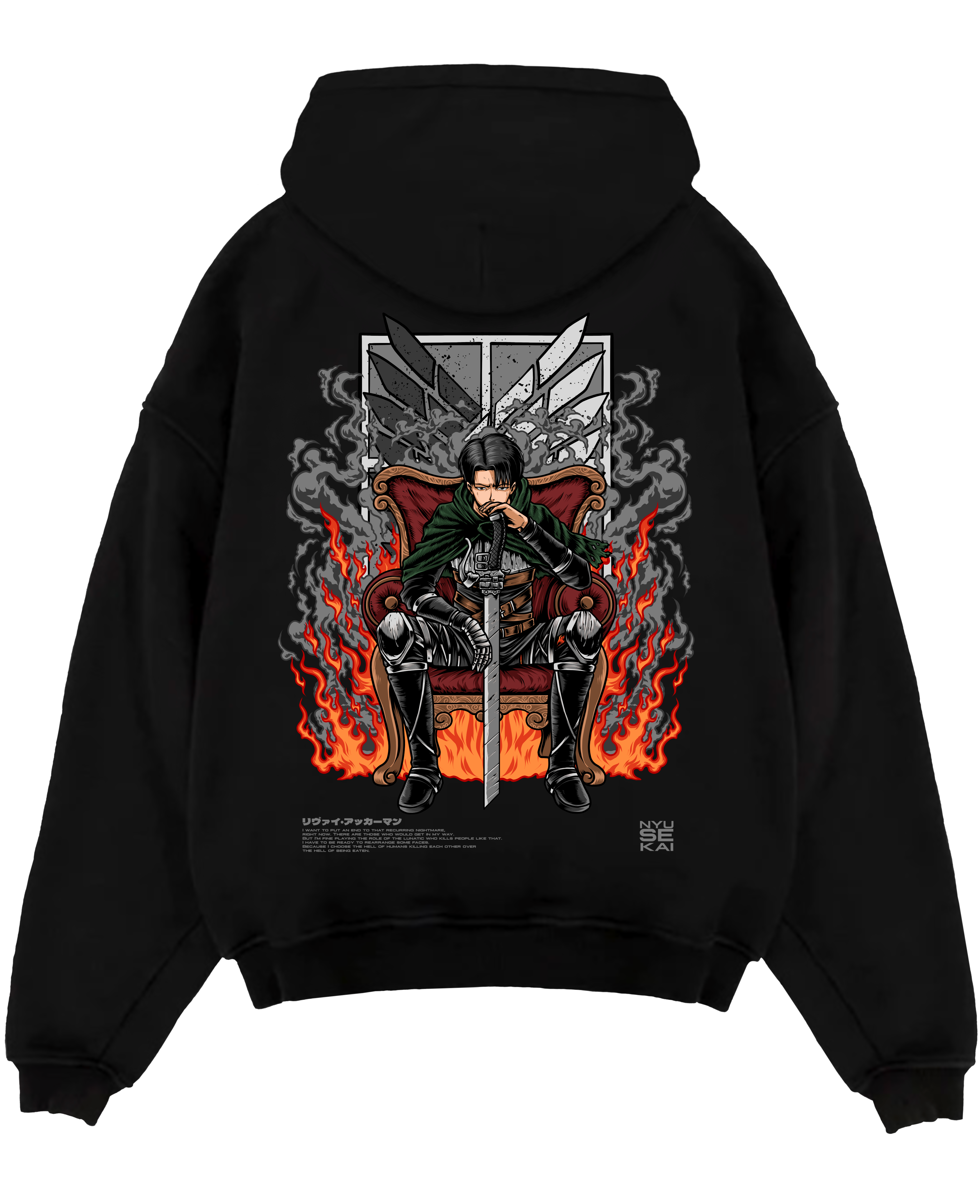 Morukai "Levi X Throne - AOT Hoodie