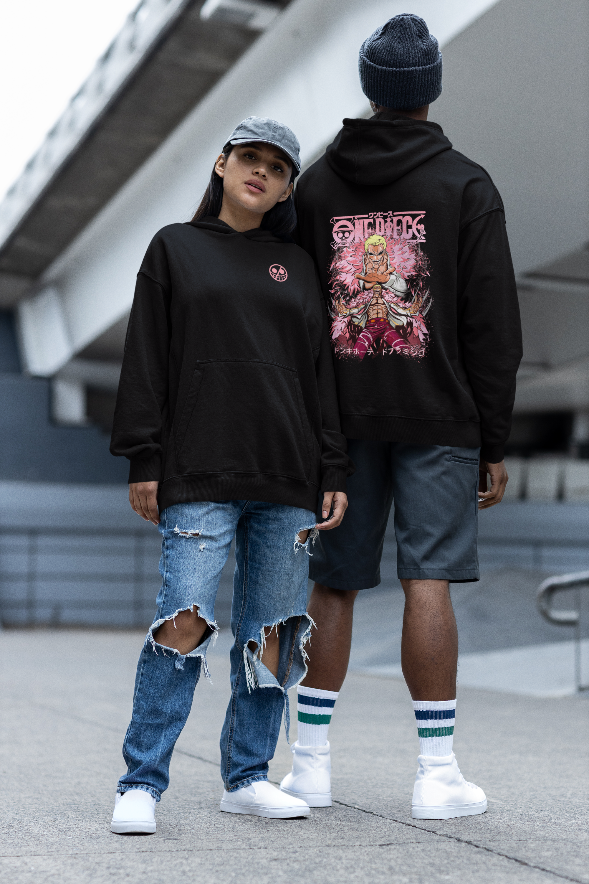 Morukai "Pink Doflamingo - One Piece Hoodie