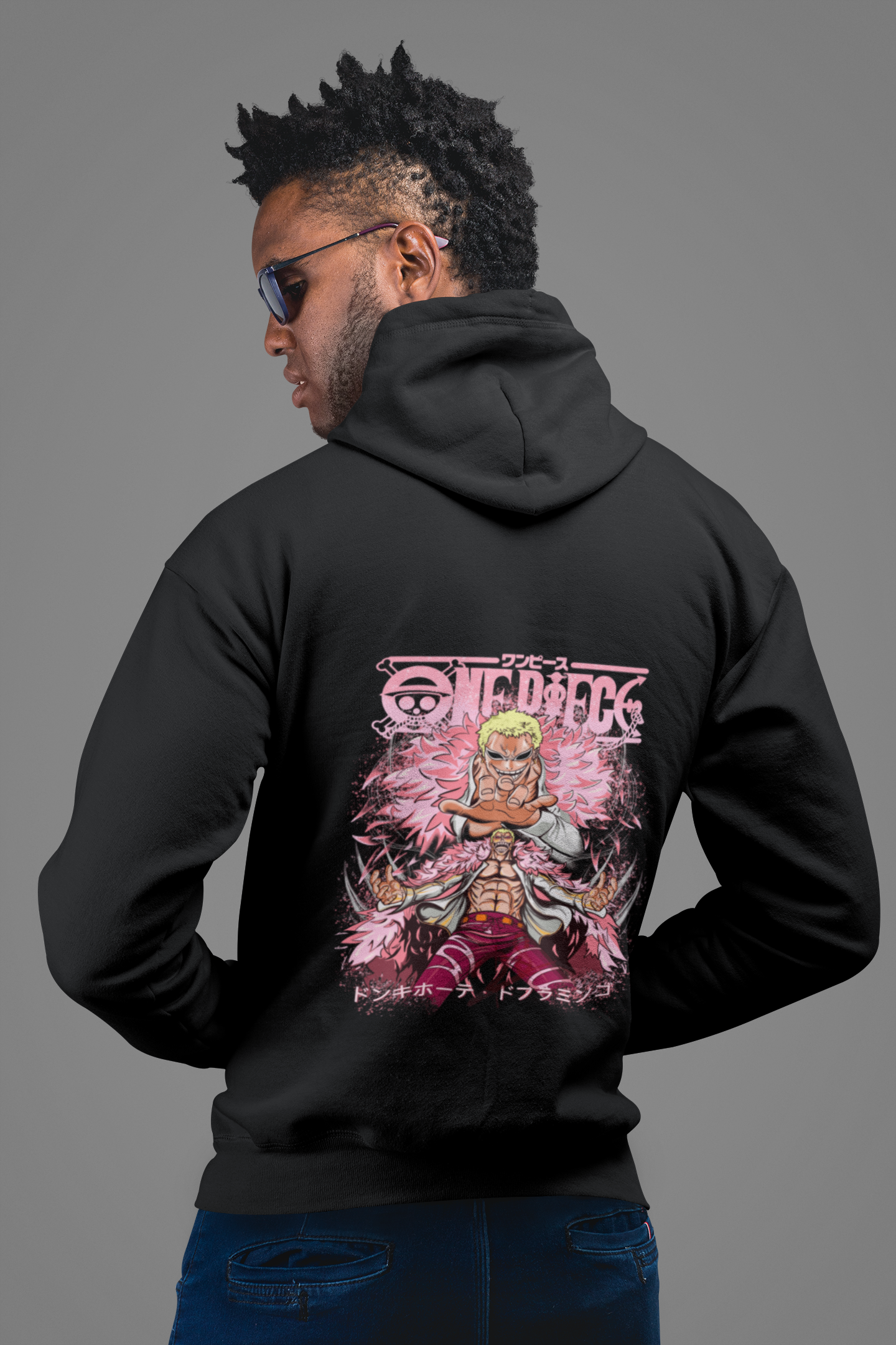 Morukai "Pink Doflamingo - One Piece Hoodie