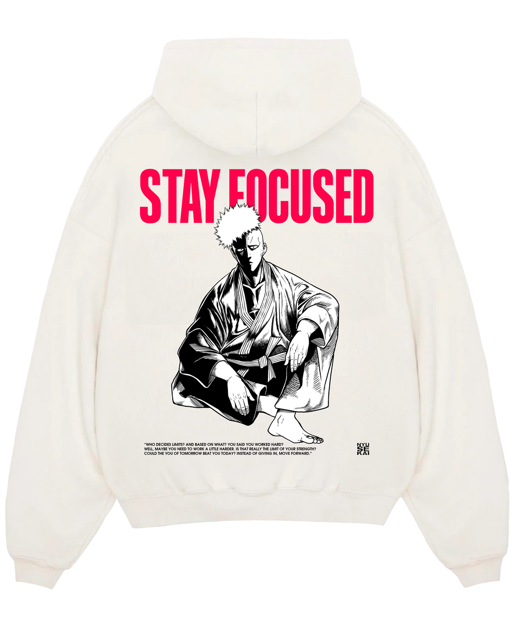 Morukai "Saitama Stay Focused" One Punch Man Unisex Hoodie